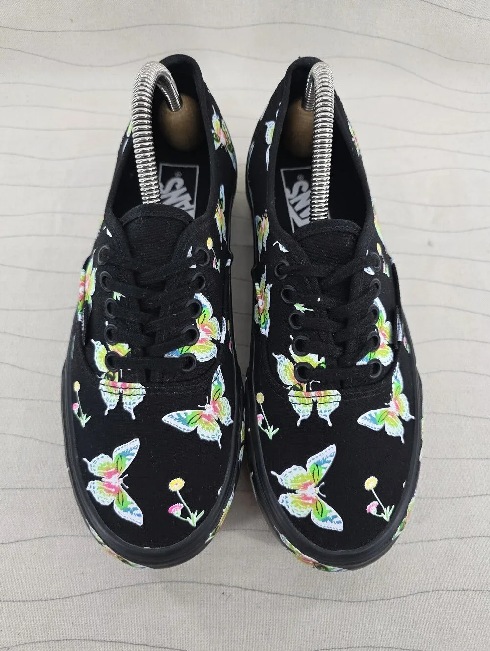 Vans Womens Stac Morph Blackout Glow In The Dark Butterfly Sneakers Shoes Sz 8.5